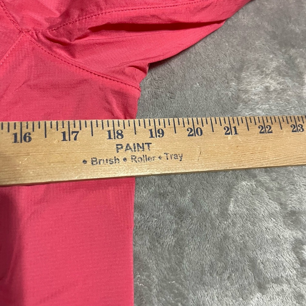 LL Bean Jacket Womens Small Pink Hooded‎ Windbreaker Water Resistant Reflective - Picture 3 of 5